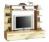 1121 - TV-Wand / Wohnwand buche vanille