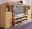8090 - Wohnwand / Anbaukombination / TV Wand 4-tlg. buche / buche mdf