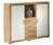 7112-4 - Highboard / Regal / Kommode kernbuche / weiß