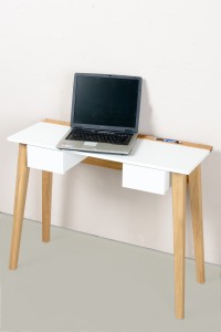Schreibtisch Bürotisch PC Tisch Konsolentisch weiß 