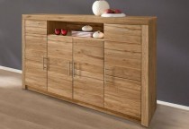 Highboard Anrichte Kommode Sideboard wildeiche teilmassiv, geölt 