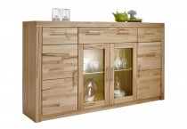 Highboard Anrichte Kommode Sideboard Kernbuche teilmassiv geölt 