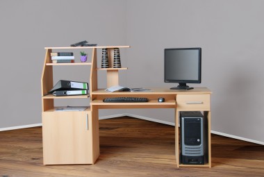 Bürotisch Computertisch Schreibtisch PC-Tisch buche buche